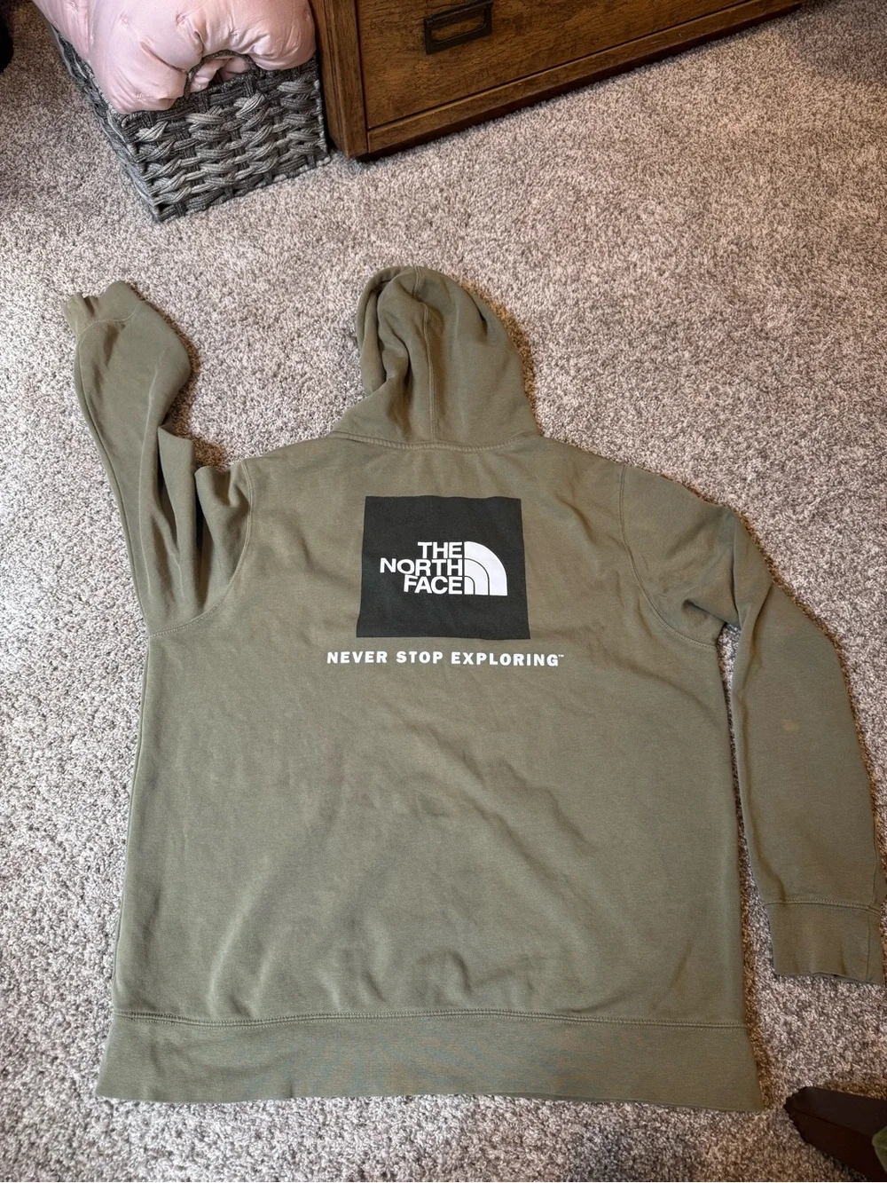 The North Face Men’s Olive Green Pullover Hoodie